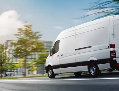 Delivery Van On City Street 2 Going West 1800X900
